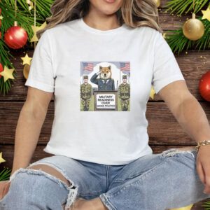 Shiba Military Readiness Over Woke Politics Tee Shirt