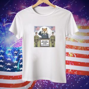 Shiba Military Readiness Over Woke Politics Tee Shirt