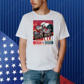 Super Bowl Sunday Kansas City Chiefs Wolf vs Philadelphia Eagles Swoop mascot Shirt