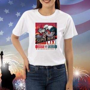 Super Bowl Sunday Kansas City Chiefs Wolf vs Philadelphia Eagles Swoop mascot Shirt