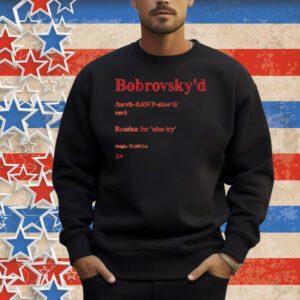 Sergei Bobrovsky Bobrovsky'd Definition Shirt
