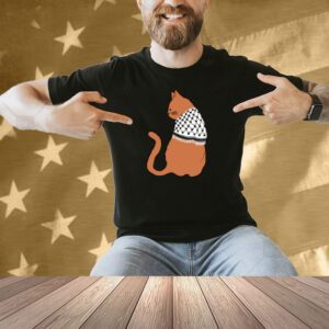 Thecatluminati Palestinian Catfiyyeh Cat Shirt