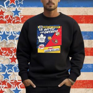 Toronto Maple Leafs vs. Ottawa Senators 2025 Stanley Cup Playoffs Battle For Ontario Rivalry Comic Pop Shirt