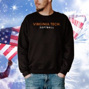 Virginia Tech Softball Logo Stack T-Shirt