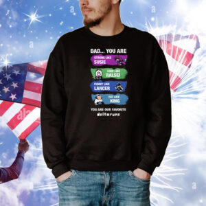 Dad You Are Strong Like Susie Kind Like Ralsei Funny Like Lancer Fat Like King T-Shirt