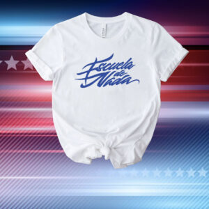 Down Right Escuela De Nada Font T-Shirt