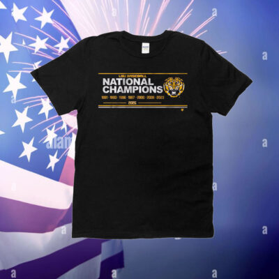 LSU Baseball 8x National Champions Sign T-Shirt