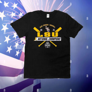 LSU Tigers Baseball National Champs 2025 MCWS Title T-Shirt