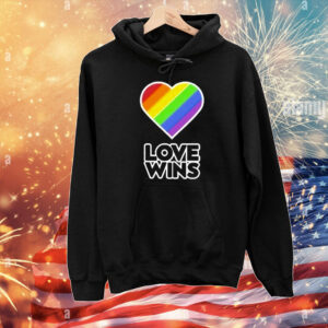 Love Wins Pride Rainbow Heart T-Shirt