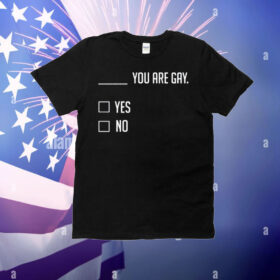 You Are Gay Yes No T-Shirt