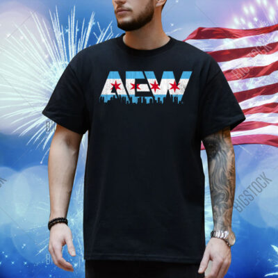 AEW - Chicago Flag Logo Shirt