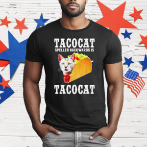 Cat Tacocat Spelled Backwards Is Tacocat T-Shirt