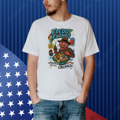 Freddy Flakes Free Glove Inside A Nightmare You Can Crunnch Shirt