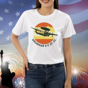 Grumman e-2 hawkeye military aircraft retro Shirt