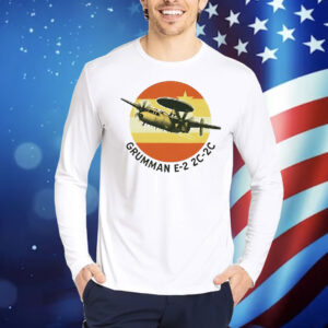 Grumman e-2 hawkeye military aircraft retro Shirt