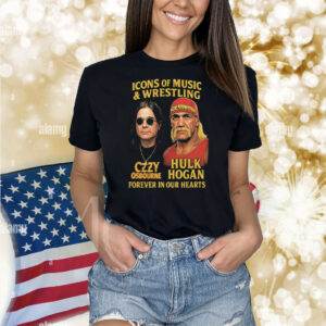 Icons Of Music And Wrestling Ozzy Osbourne And Hulk Hogan Shirt