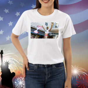 Jason Kelce Strips Down Tiny Flag Usa Shirt