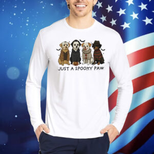 Just A Spooky Paw Halloween Shirt