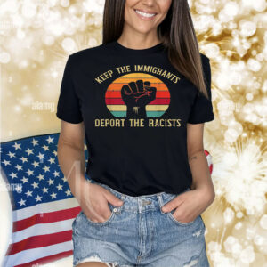 Keep Immigrants Deport Racists Premium Youth Shirt