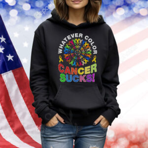 Nice Whatever Color Cancer Sucks Pride Shirt