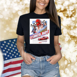 Official Cincinnati Reds One Week Away Braves Vs Reds It’s Bristol Baby MLB Speedway Classic ’25 August 2 Poster Shirt
