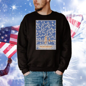 Official Poster Dave Matthews Band July 23 2025 Bank of New Hampshire Pavilion In Gilford NH T-Shirt