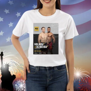 Official UFC 321 Volkov Vs Almeida Heavyweight Bout October 25 2025 Saturday Poster Shirt