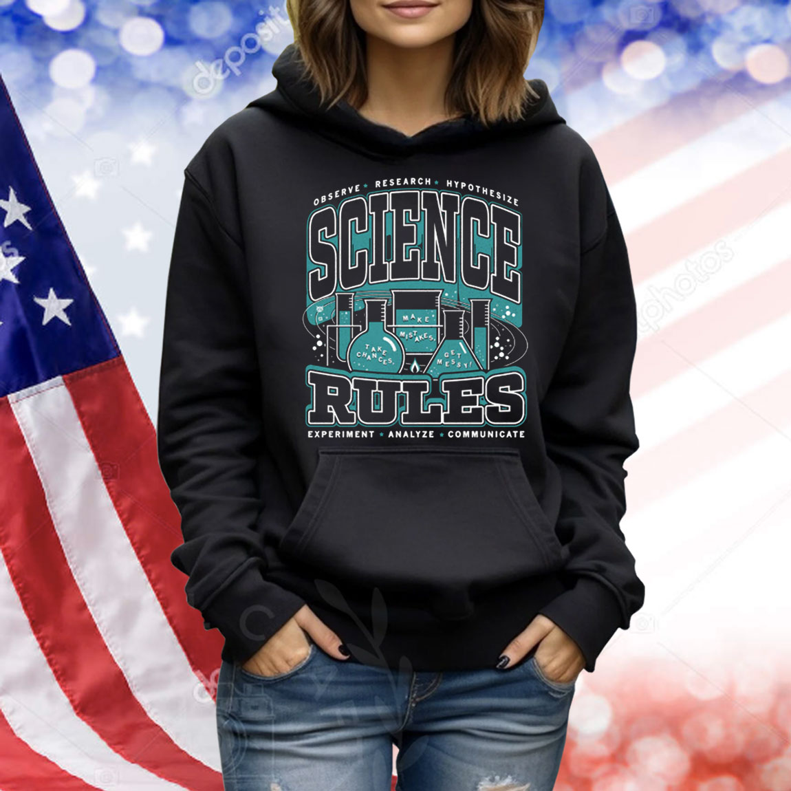 Science Rules Max Collegiate Shirt