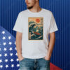 Ukiyo-e surf bird retro Shirt