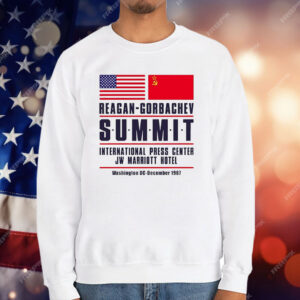 American And Chinese Reagan Gorbachev Summit International Press Center JW Marriott Hotel T-Shirt