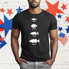 BamaBass Moby Sheriff Clyde Bonnie Fish T-Shirt