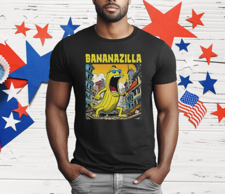 Bananazilla Banana Baseball T-Shirt