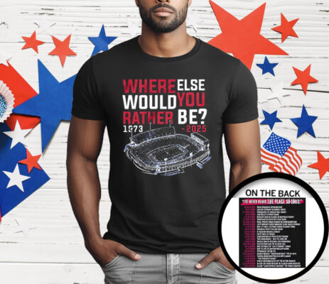 Buffalo Bills Where Else Would You Rather Be 1973–2025 T-Shirt