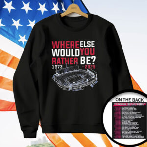 Buffalo Bills Where Else Would You Rather Be 1973–2025 T-Shirt