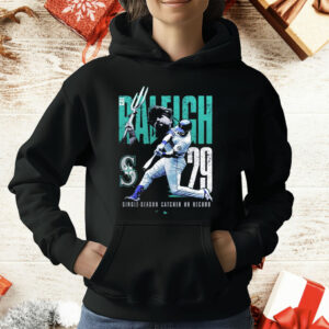 Cal Raleigh Seattle Mariners Single Season Catcher Home Run Record T-Shirt