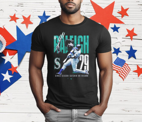 Cal Raleigh Seattle Mariners Single Season Catcher Home Run Record T-Shirt