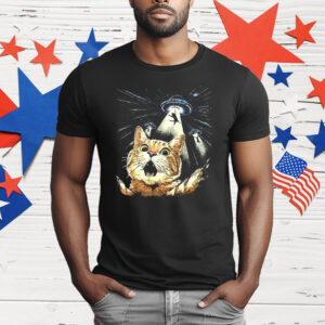 Cat Selfie UFO Abduction T-Shirt