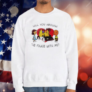 Charlie Brown and Lucy Will You Abolish the Police With Me T-Shirt