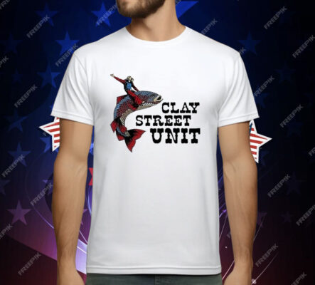 Clay Street Unit Driving Fish T-Shirt