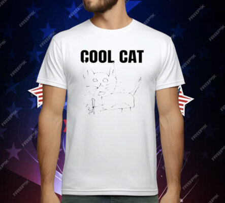 Cool Cat And Skateboard T-Shirt