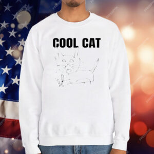 Cool Cat And Skateboard T-Shirt