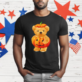 Cool Pumpkin And Teddy Bear For Halloween T-Shirt