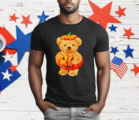 Cool Pumpkin And Teddy Bear For Halloween T-Shirt