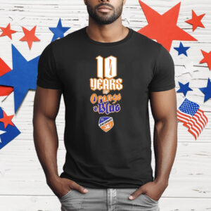 FC Cincinnati 10 Years Of Orange And Blue T-Shirt