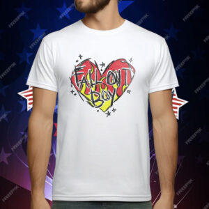 Fall Out Boy Merch Store Scratch Heart T-Shirt