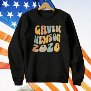Gavin Newsom 2028 Wavy Letters T-Shirt