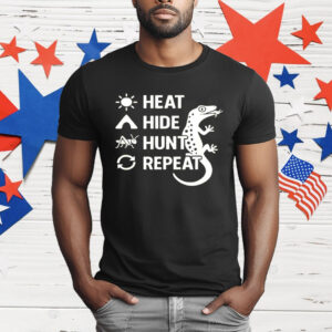 Gecko Eat Hide Hunt Repeat T-Shirt