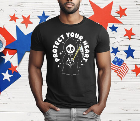 Grim Reaper Protect Your Heart T-Shirt