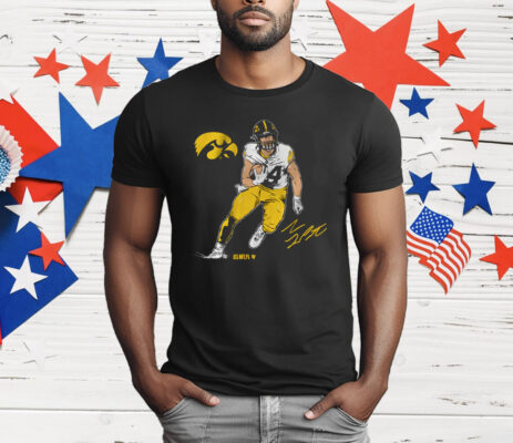 Iowa Football Sam LaPorta Superstar Pose T-Shirt