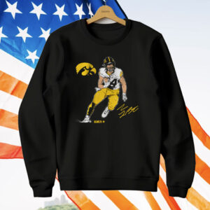 Iowa Football Sam LaPorta Superstar Pose T-Shirt